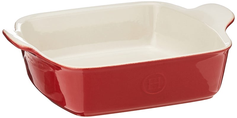 Emile Henry Made In France HR Modern Classics Square Baking Dish 8 x 8" / 2 Qt, Red - Image 1
